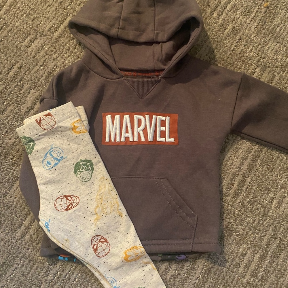 Marvel Hoodie and Pants 3/6 Months